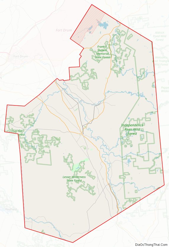 Lewis CountyStreet Map.