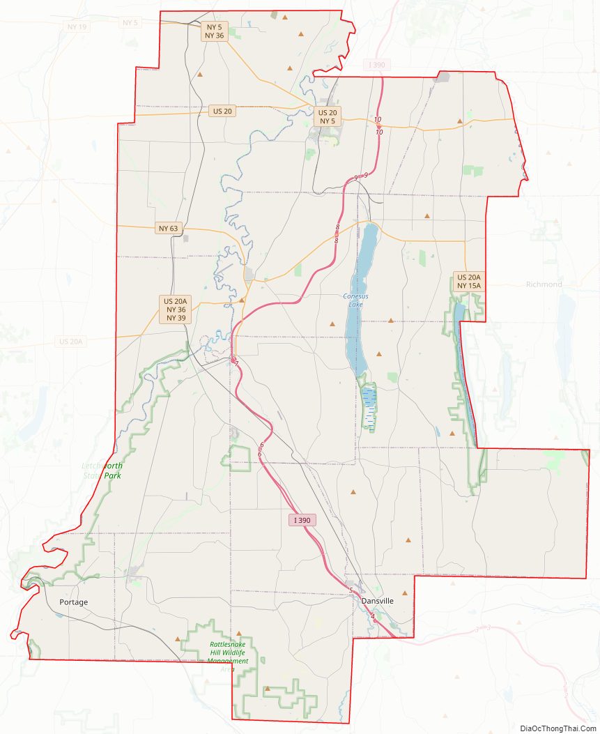 Livingston CountyStreet Map.