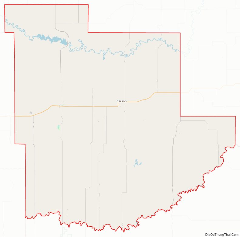 Street map of Grant County, North Dakota