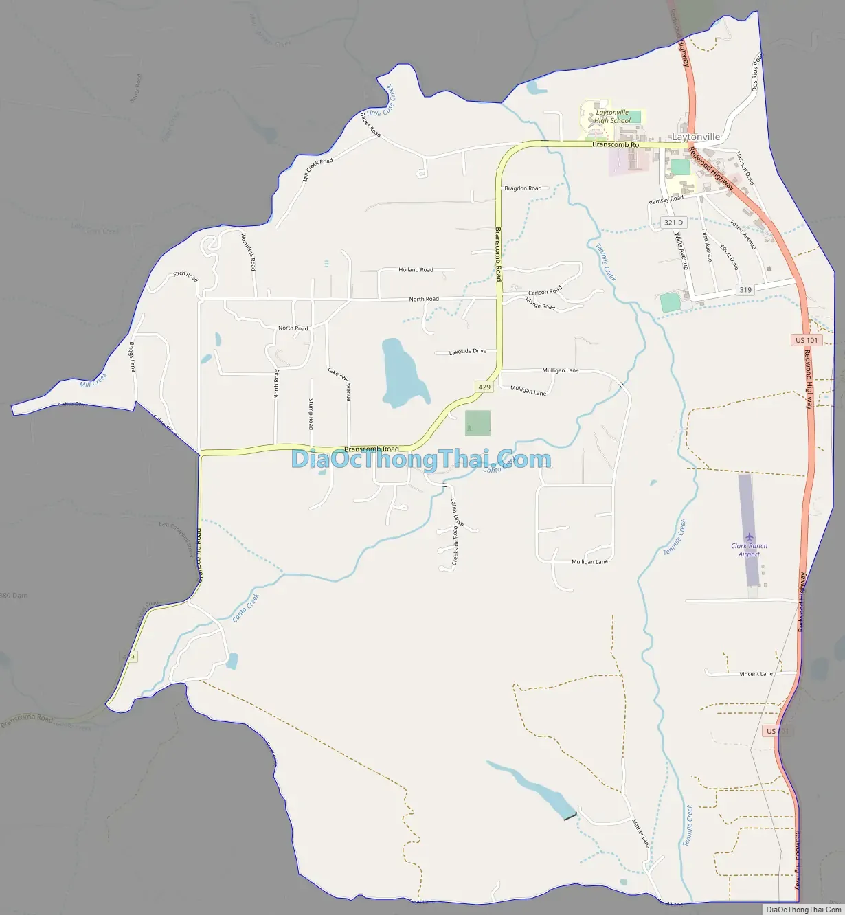 Map Of Laytonville CDP Thong Thai Real   Laytonville.webp