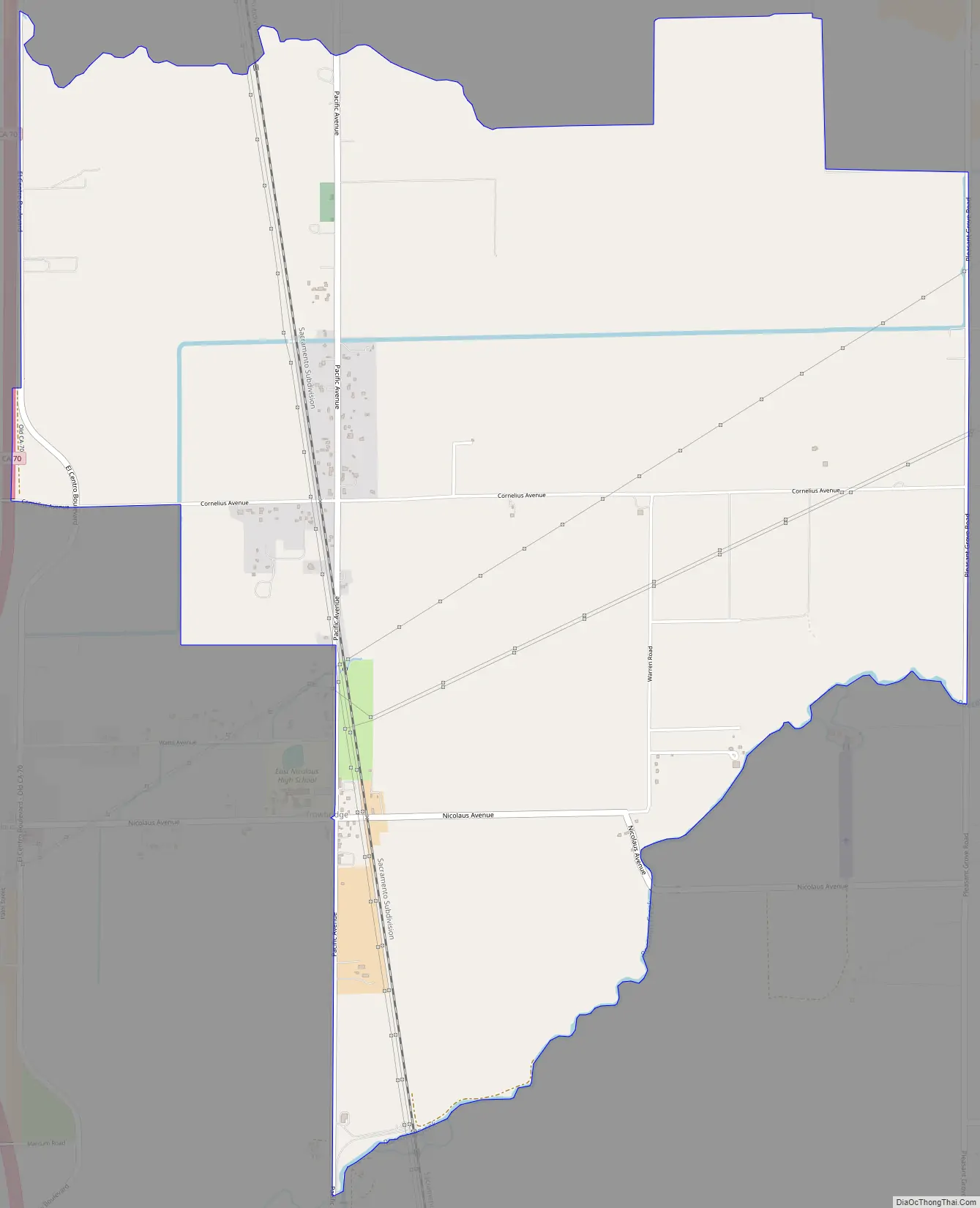 Map of Trowbridge CDP