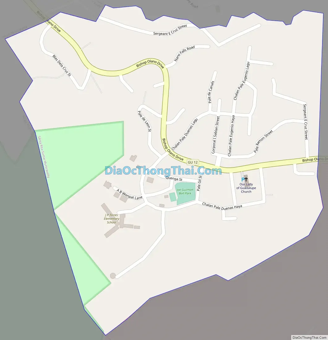 Map of Santa Rita CDP, Guam