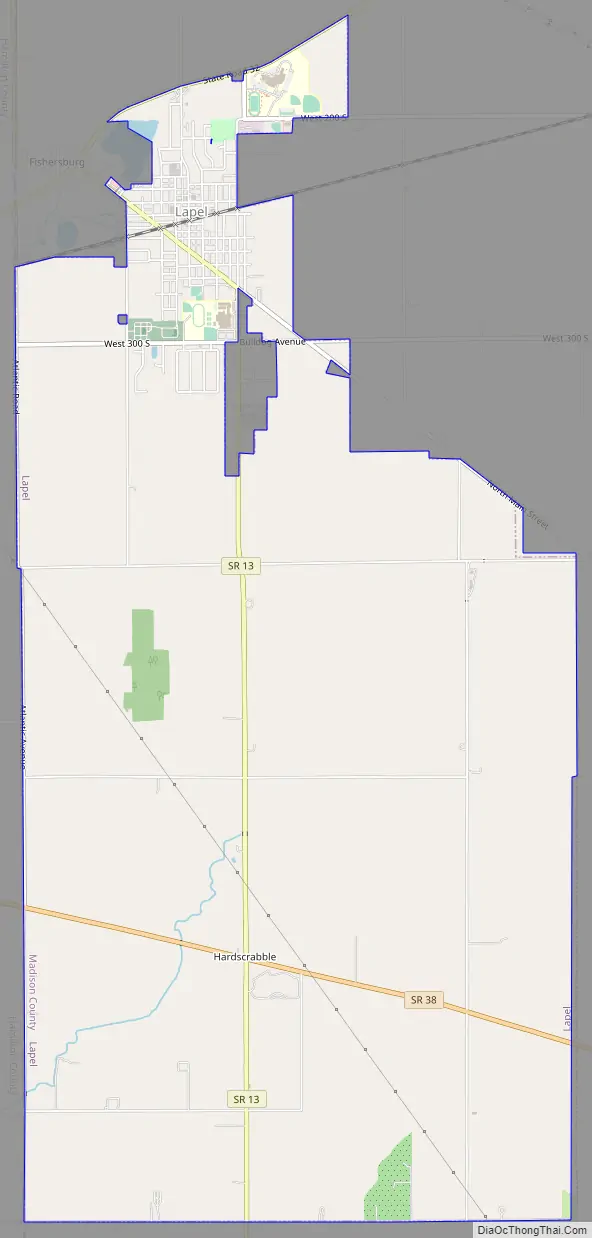 Map of Lapel town