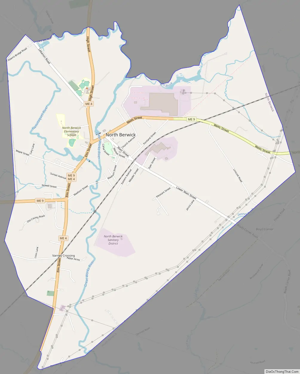 Map of North Berwick CDP