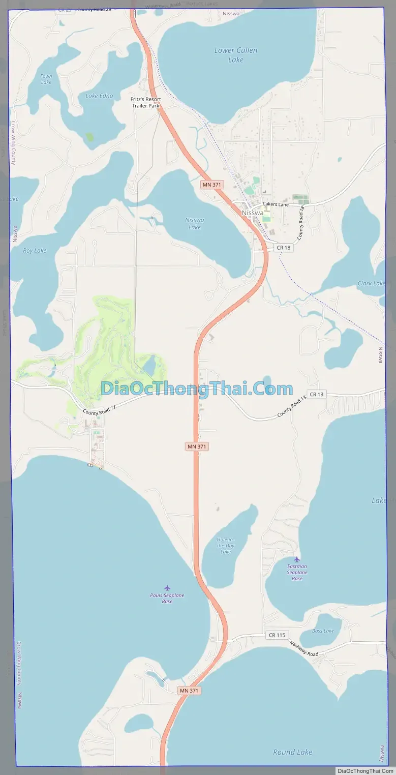 Map of Nisswa city