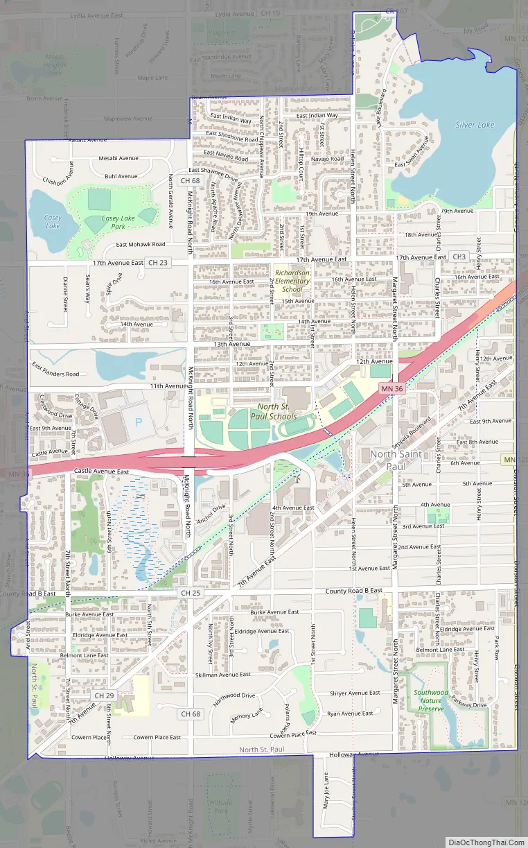 North St. Paul Minnesota Street Map 2747221