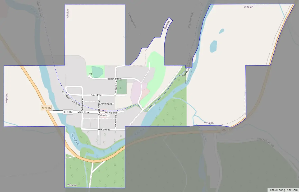 Map of Whalan city