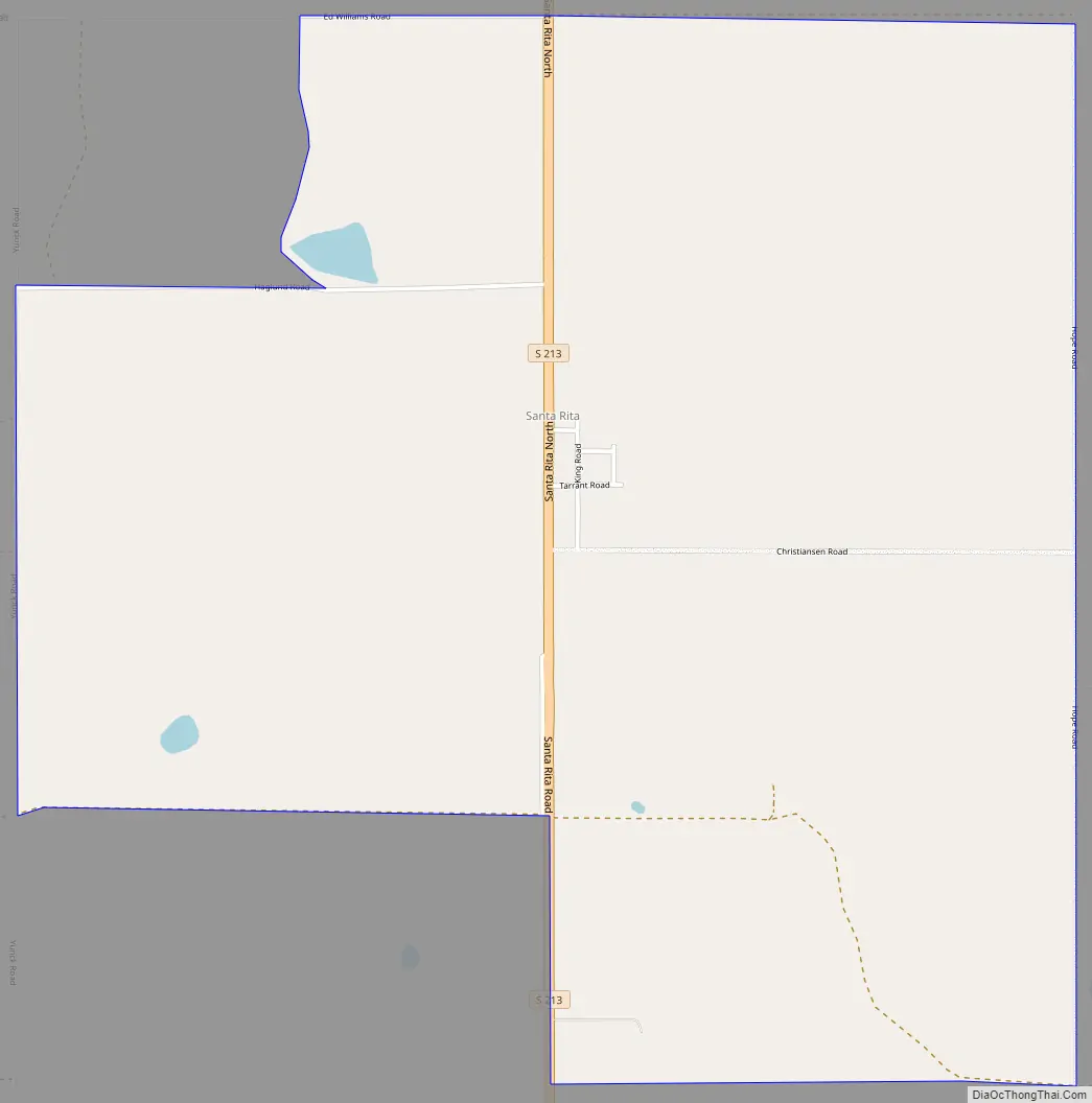 Map of Santa Rita CDP, Montana