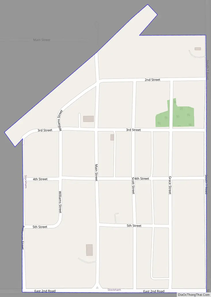 Map of Stockham village