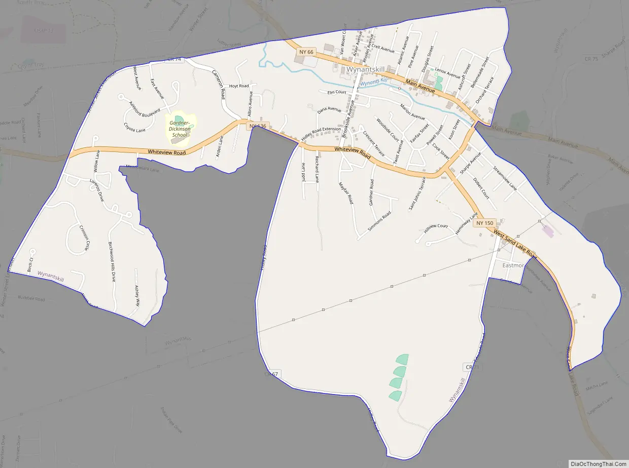 Map of Wynantskill CDP