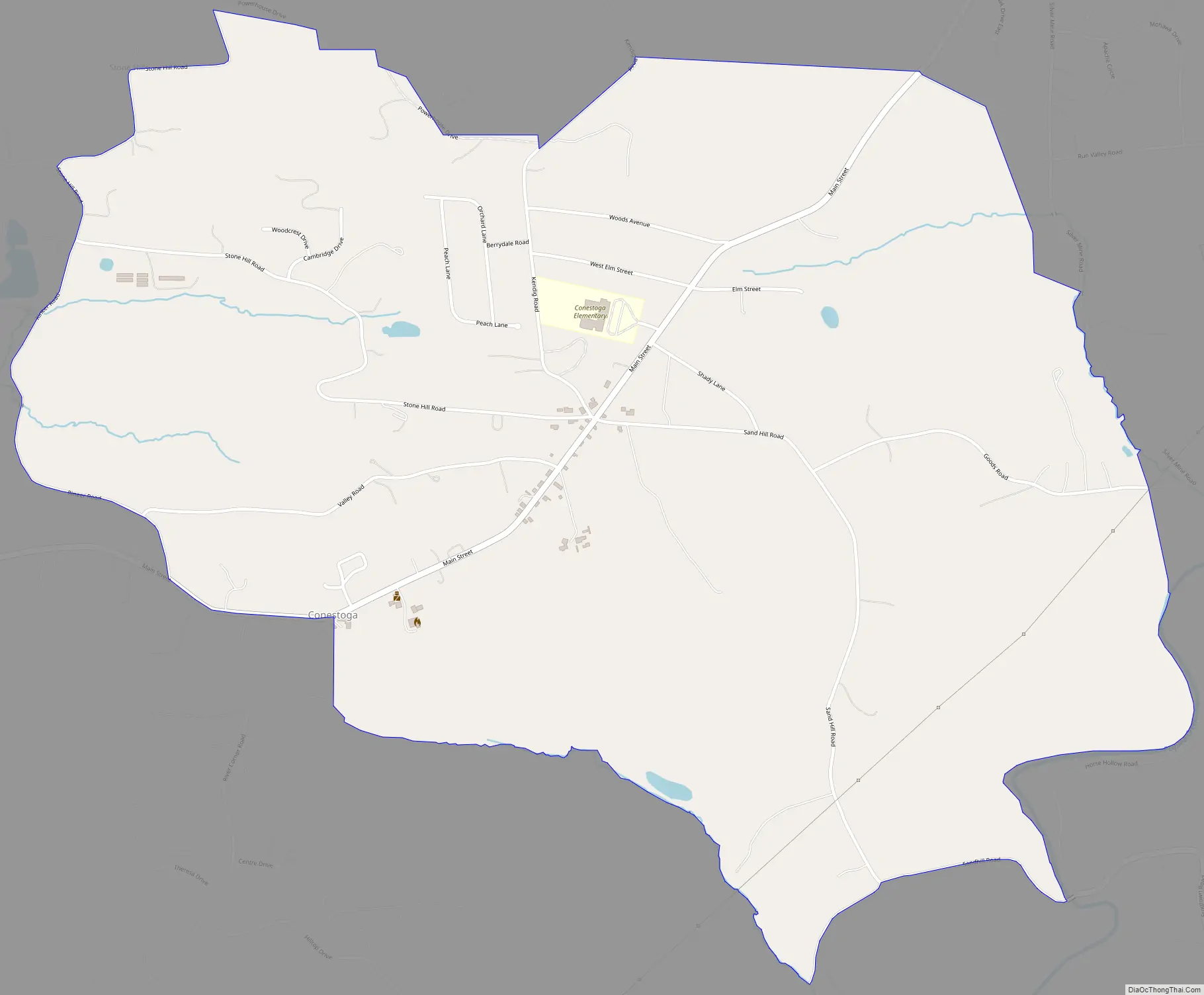 Map of Conestoga CDP