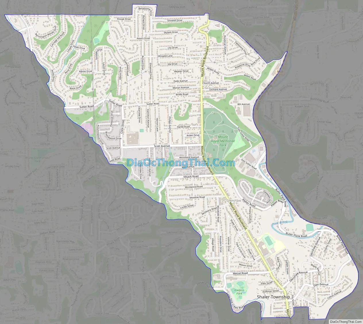 Map Of Glenshaw CDP   Glenshaw.webp