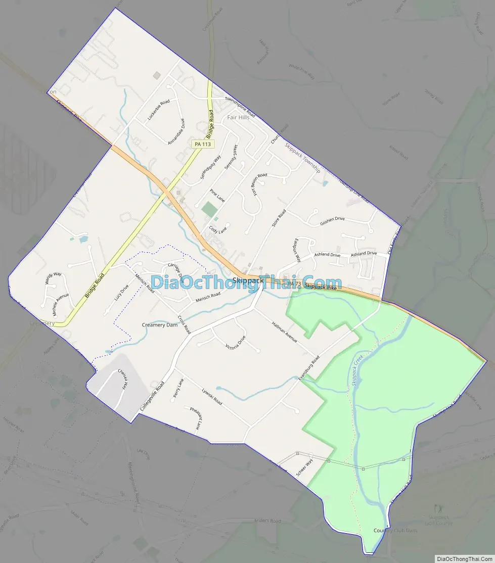 Map of Skippack CDP