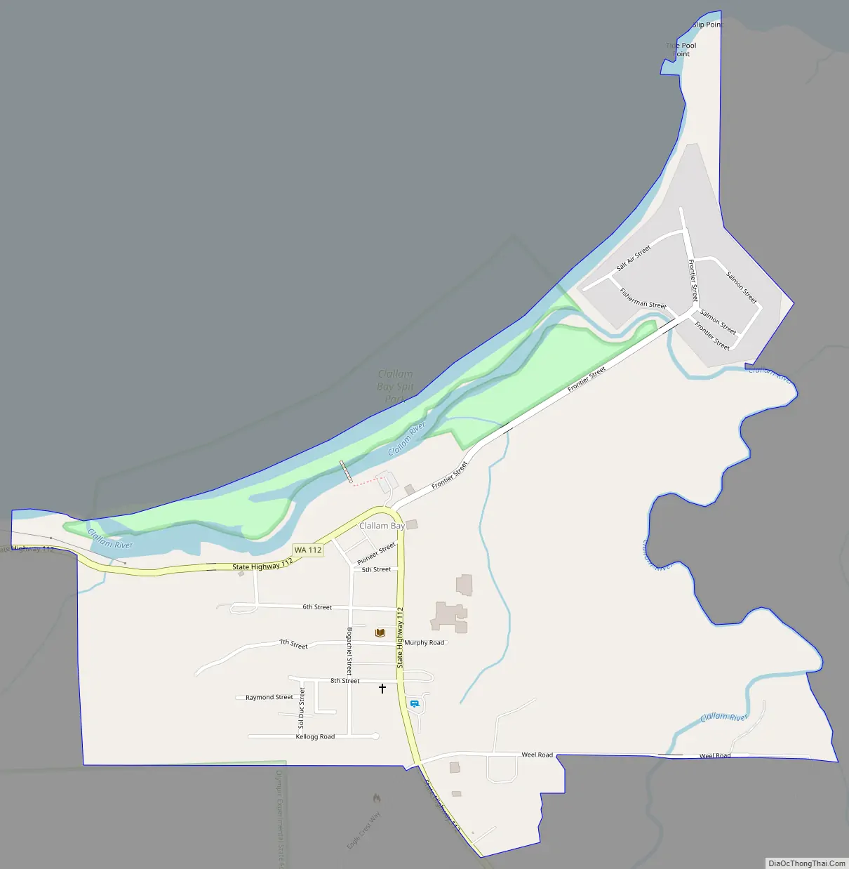 Map of Clallam Bay CDP