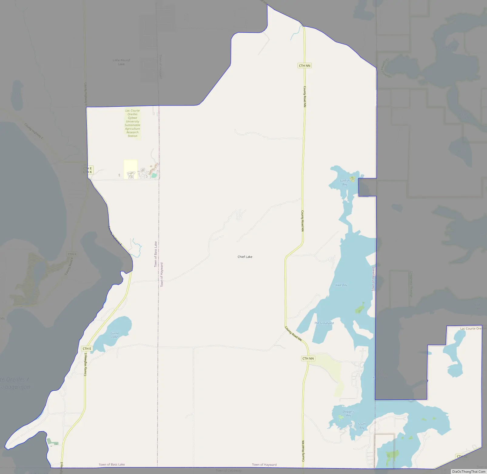 Map of Chief Lake CDP