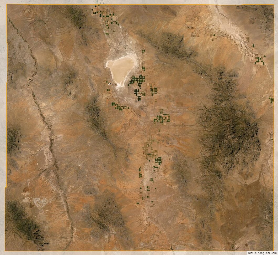 Satellite Map of Cochise County, Arizona