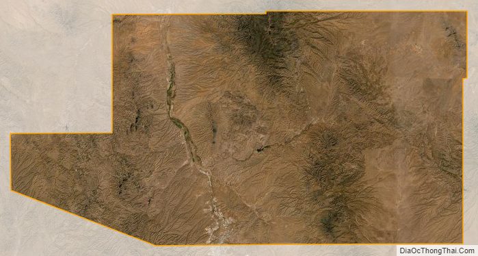 Satellite Map of Santa Cruz County, Arizona
