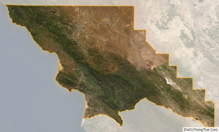 Satellite Map of San Luis Obispo County, California