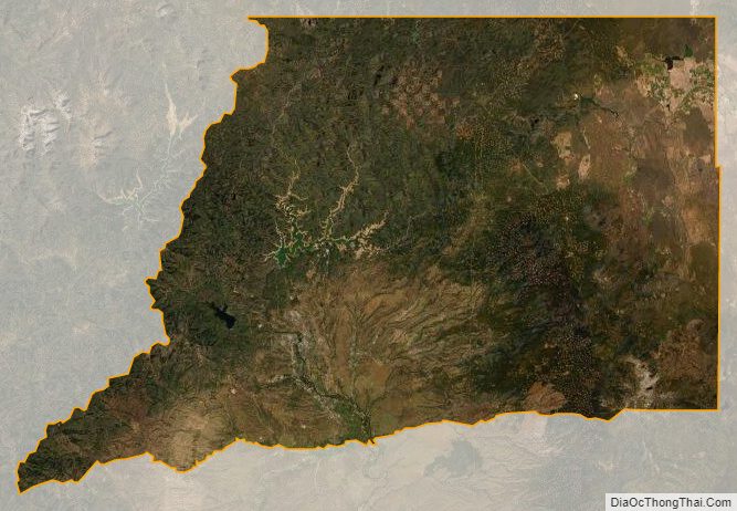 Satellite Map of Shasta County, California