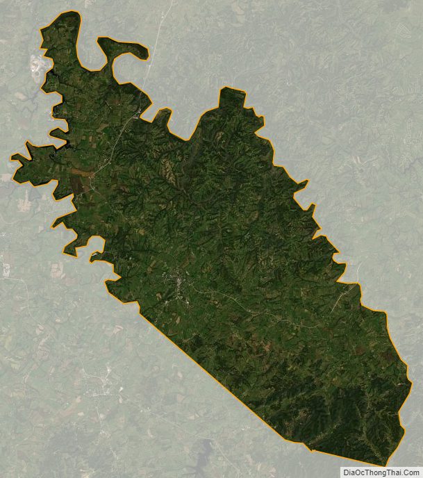 Satellite map of Garrard County, Kentucky