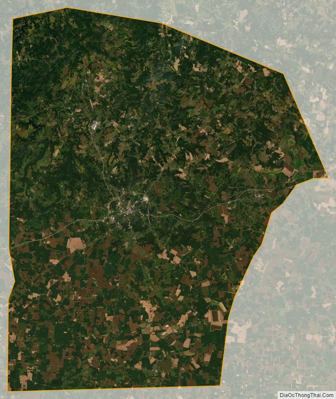 Satellite map of Logan County, Kentucky