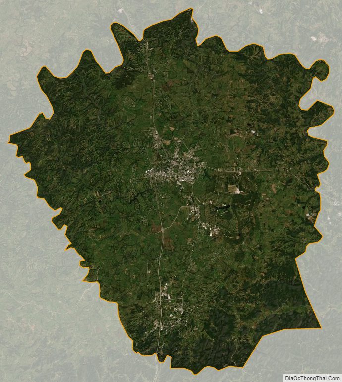 Satellite map of Madison County, Kentucky