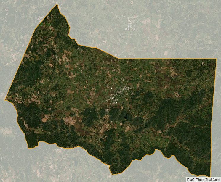 Satellite map of Marion County, Kentucky