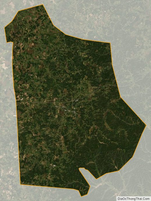 Satellite map of Metcalfe County, Kentucky
