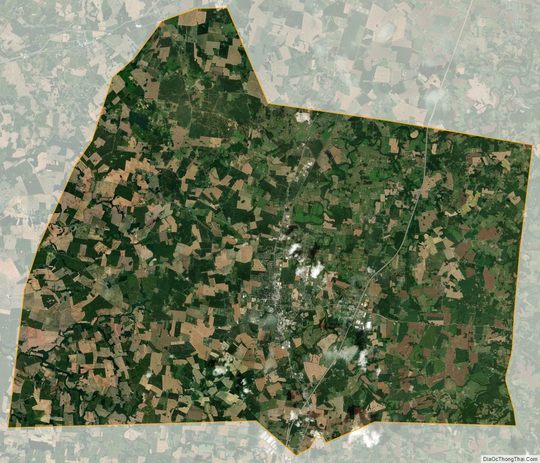 Satellite map of Simpson County, Kentucky
