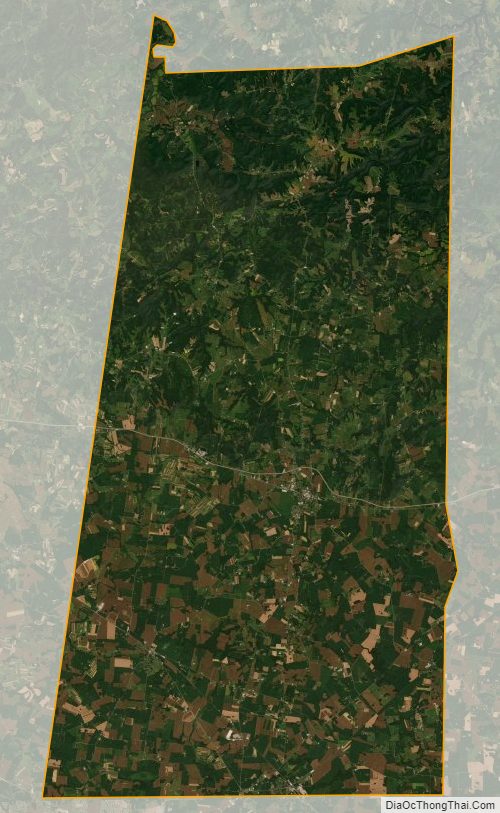 Satellite map of Todd County, Kentucky