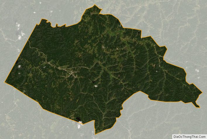 Satellite map of Wolfe County, Kentucky