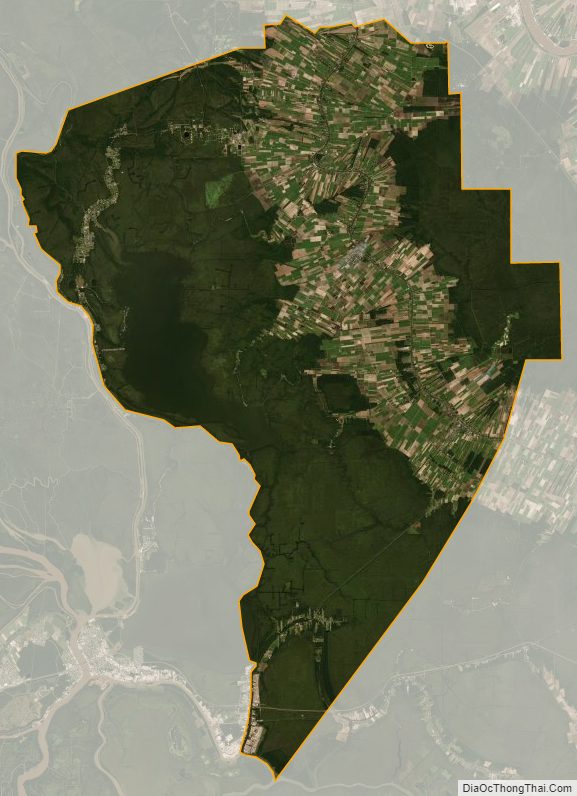 Satellite map of Assumption Parish, Louisiana