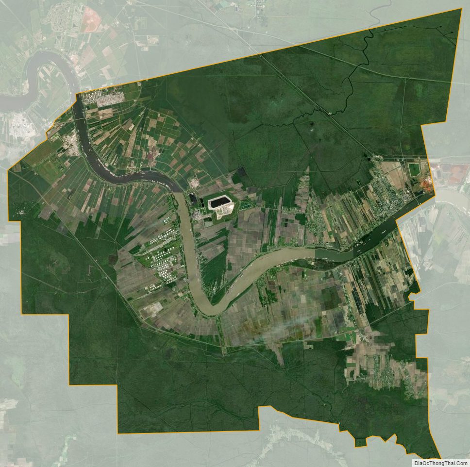 Satellite map of Saint James Parish, Louisiana