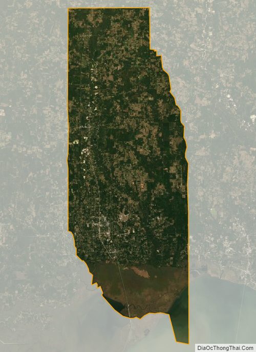 Satellite map of Tangipahoa Parish, Louisiana