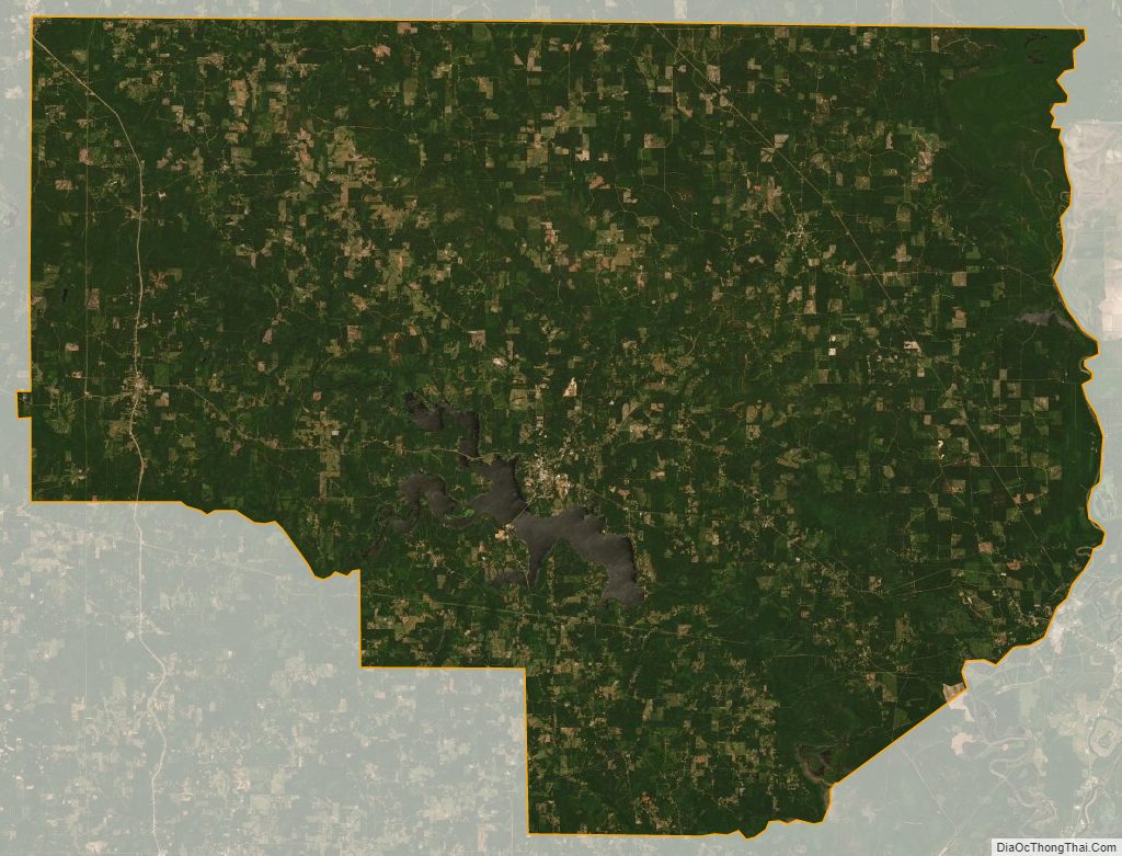 Satellite map of Union Parish, Louisiana