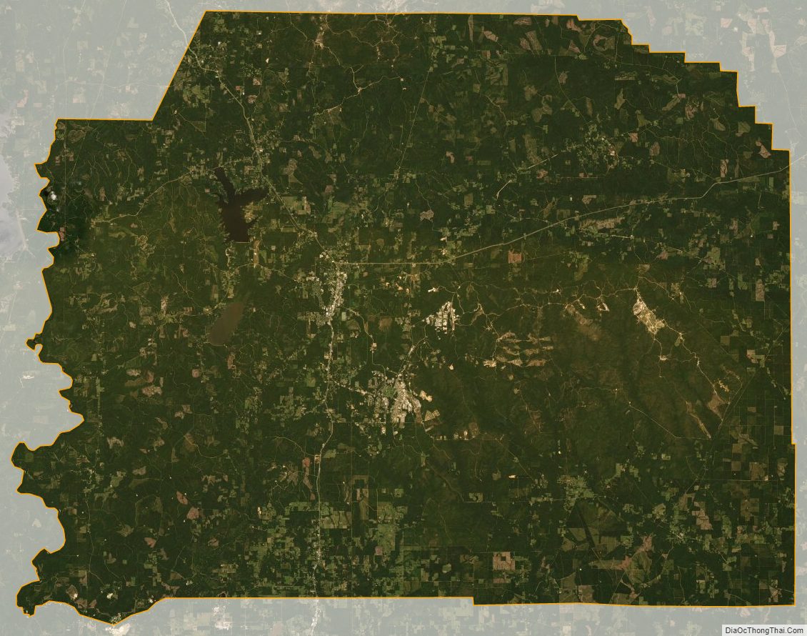 Satellite map of Vernon Parish, Louisiana