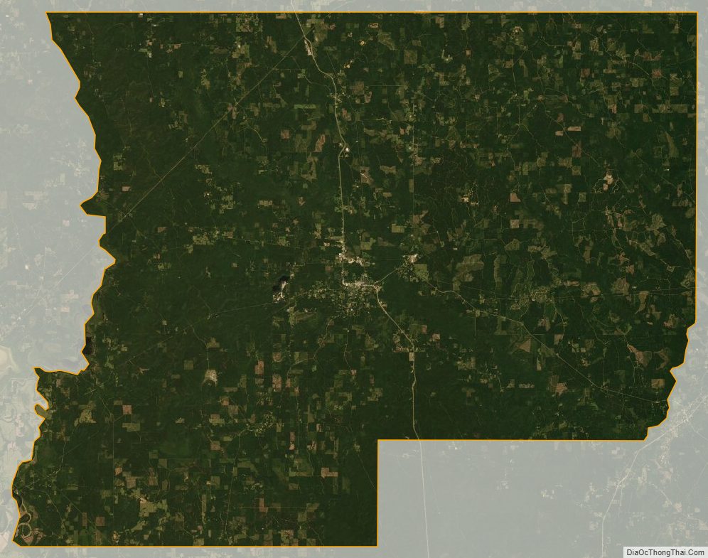 Satellite map of Winn Parish, Louisiana