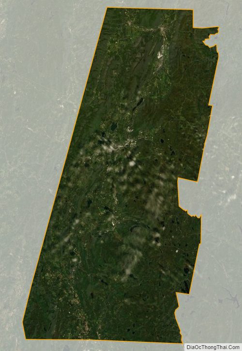 Satellite map of Berkshire County, Massachusetts