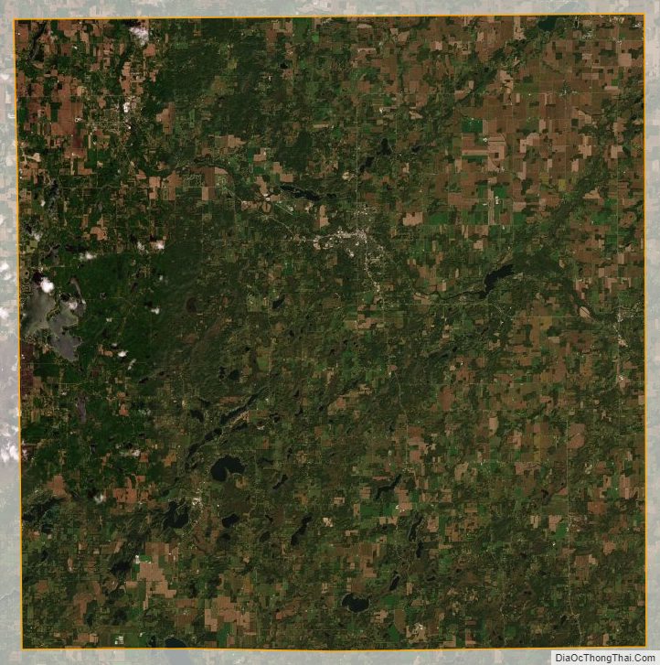 Satellite map of Barry County, Michigan