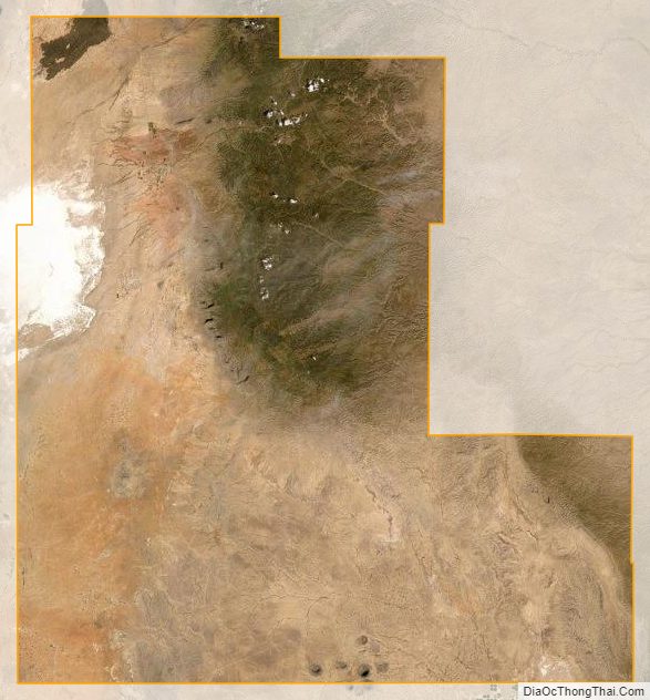 Satellite map of Otero County, New Mexico