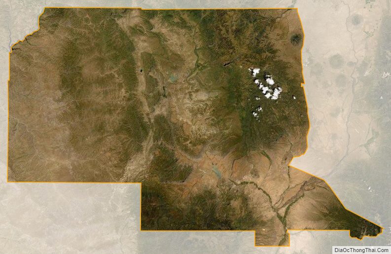 Satellite map of Rio Arriba County, New Mexico