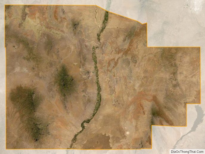 Satellite map of Socorro County, New Mexico