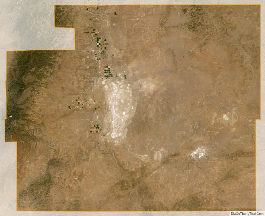 Satellite map of Torrance County, New Mexico