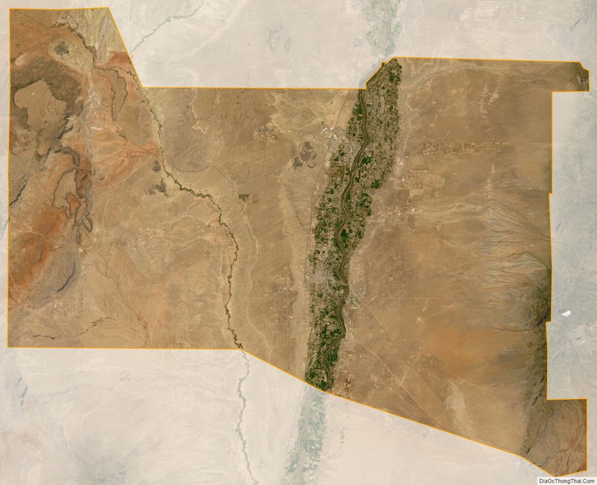 Satellite map of Valencia County, New Mexico