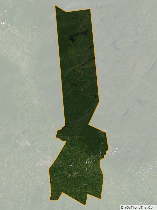 Satellite map of Herkimer County, New York