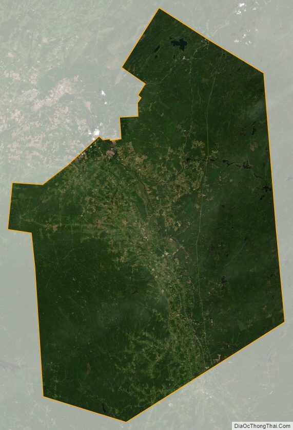 Satellite map of Lewis County, New York