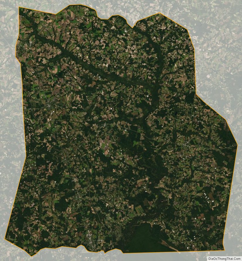 Satellite map of Duplin County, North Carolina