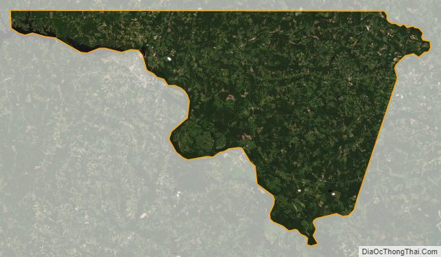 Satellite map of Northampton County, North Carolina