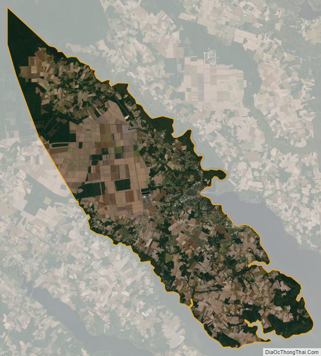 Satellite map of Pasquotank County, North Carolina