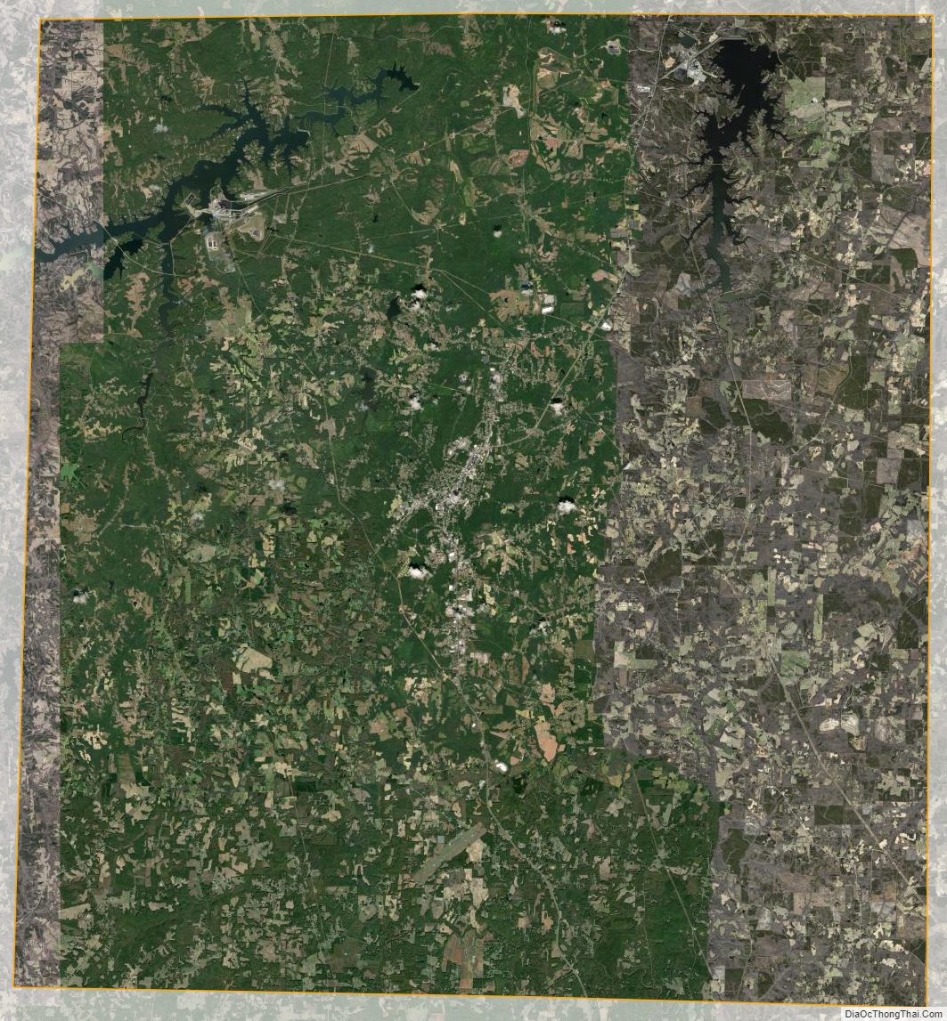 Satellite map of Person County, North Carolina